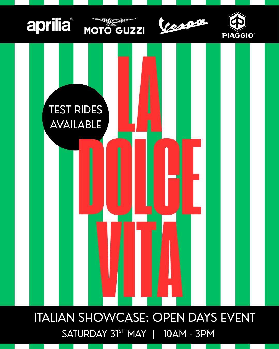 La Dolce Vita | Saturday 31 May 2025