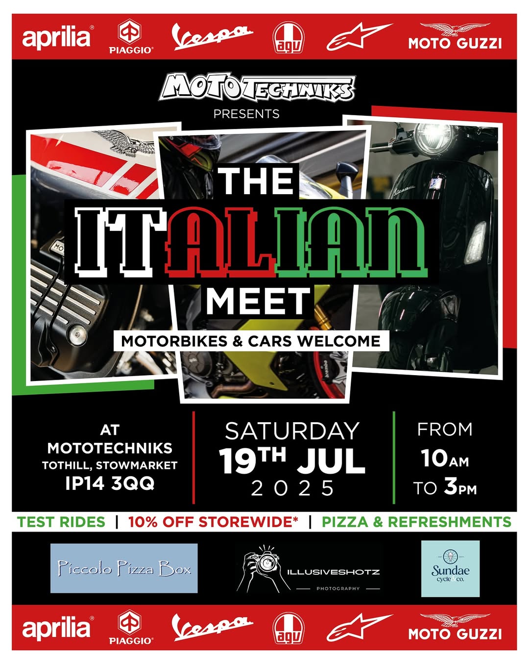 Italian Bike & Car Meet | Saturday 19 July 2025