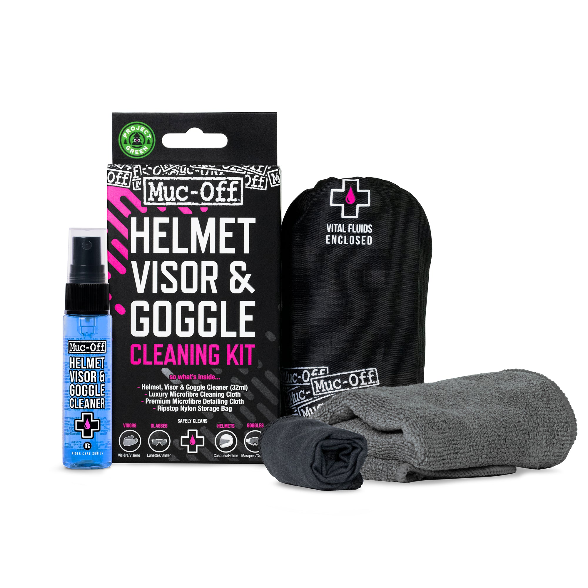 Muc-Off Helmet, Visor & Goggles Cleaning Kit