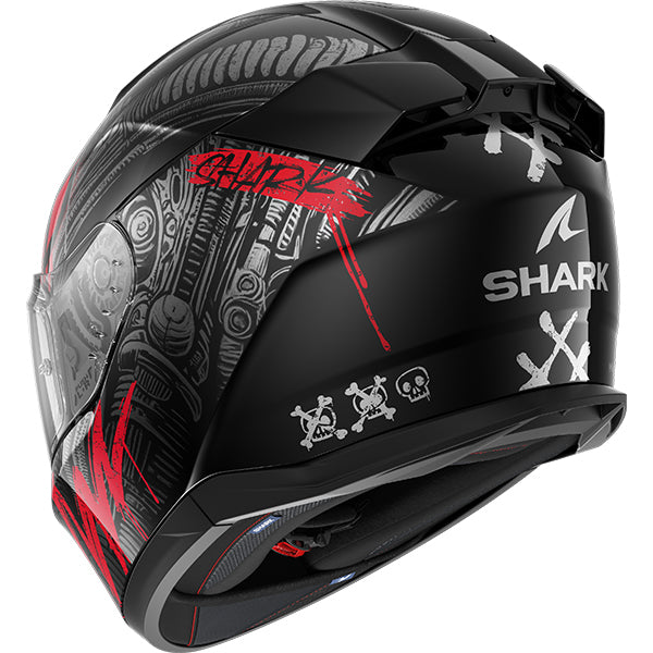 Shark D-Skwal 3 Shiever KAR Motorcycle Helmet