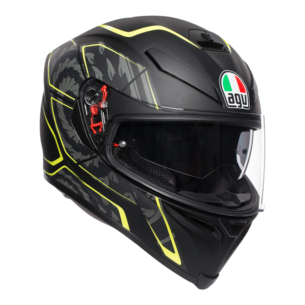 AGV K5-S Tornado Helmet Black/Fluro Motorcycle Helmet – Mototechniks