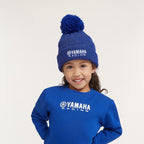 Yamaha Paddock Blue Kids Pompom Beanie image 2