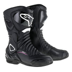 Alpinestars Stella SMX 6 v2 Motorcycle Boots Drystar Black White & Fuchsia