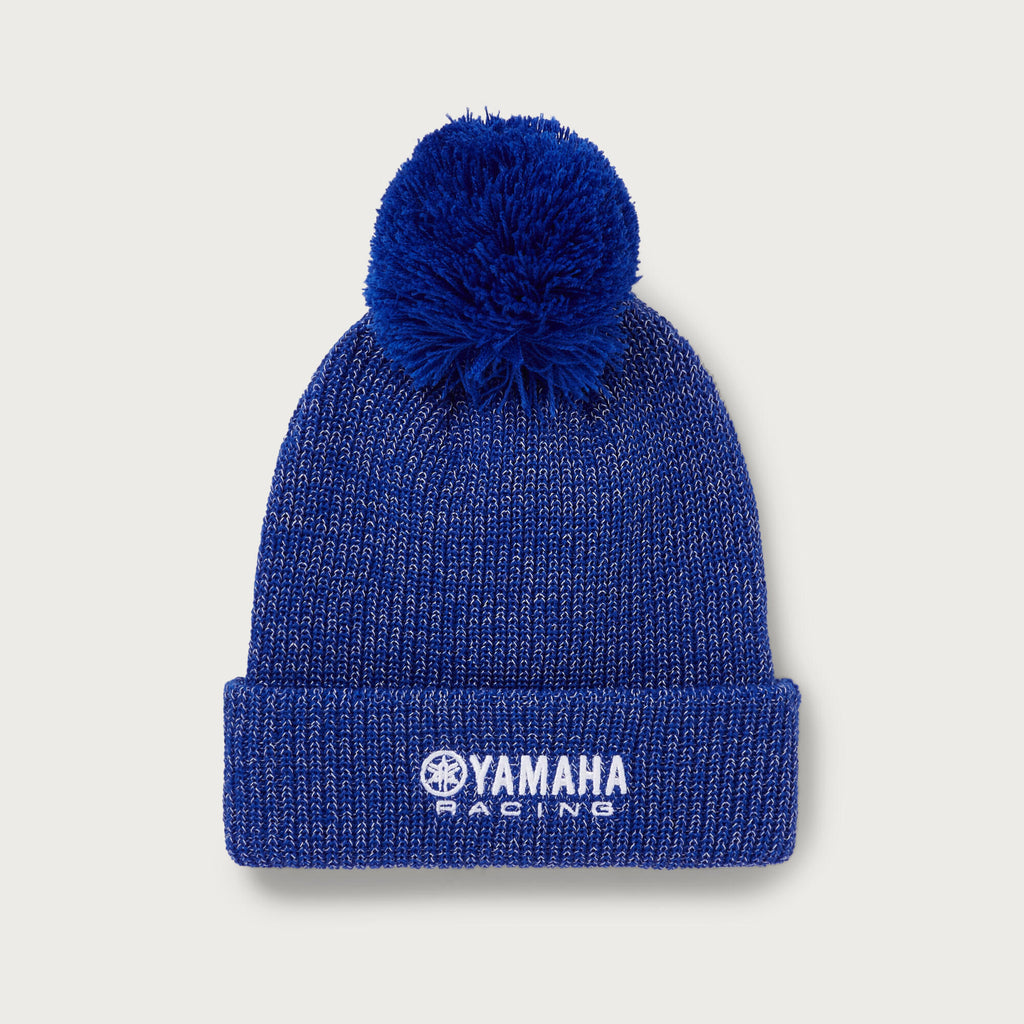 Yamaha Paddock Blue Adults Pompom Beanie image 0