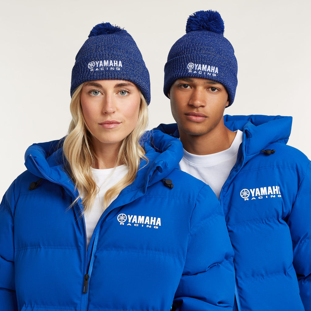 Yamaha Paddock Blue Adults Pompom Beanie image 2