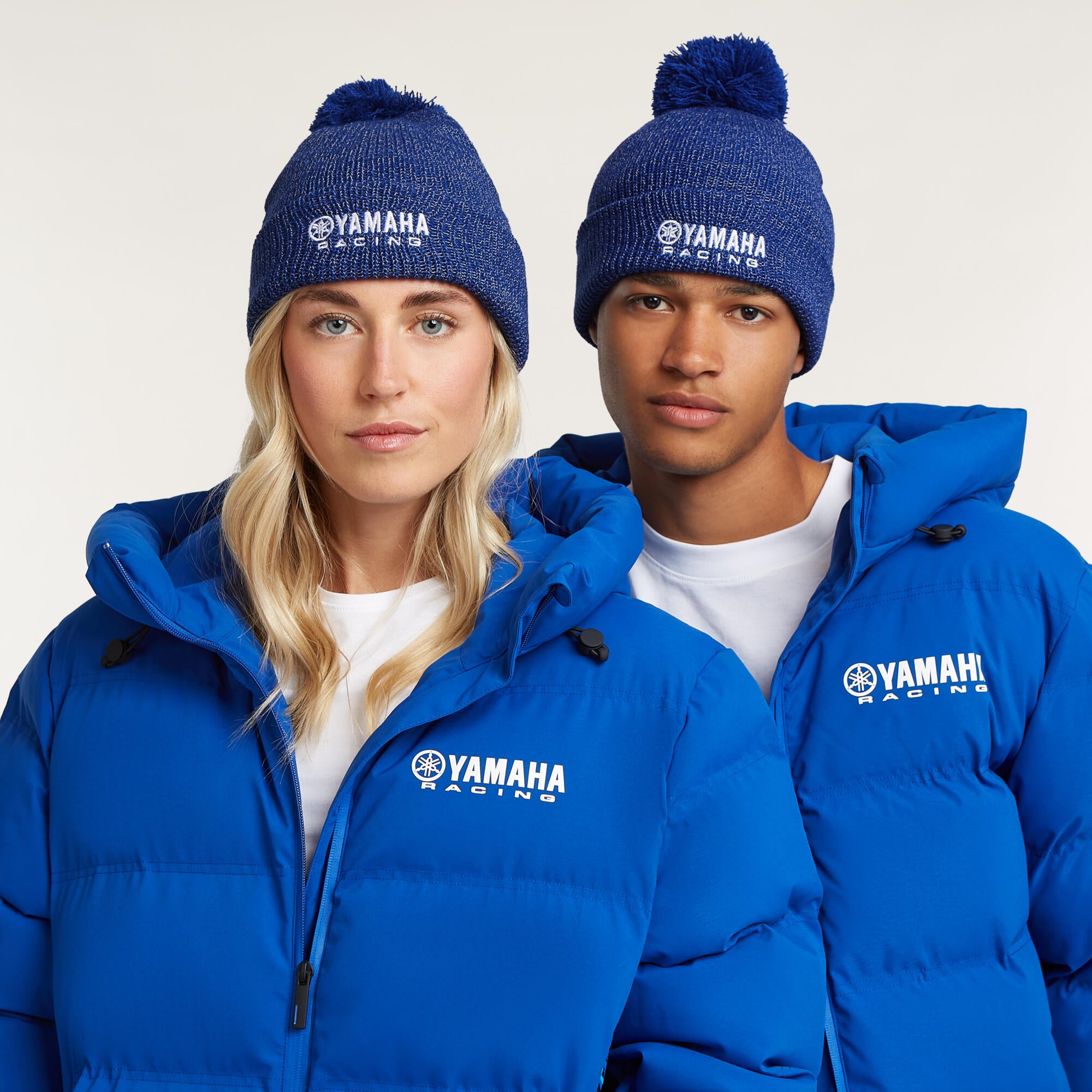 Yamaha Paddock Blue Adults Pompom Beanie image 2