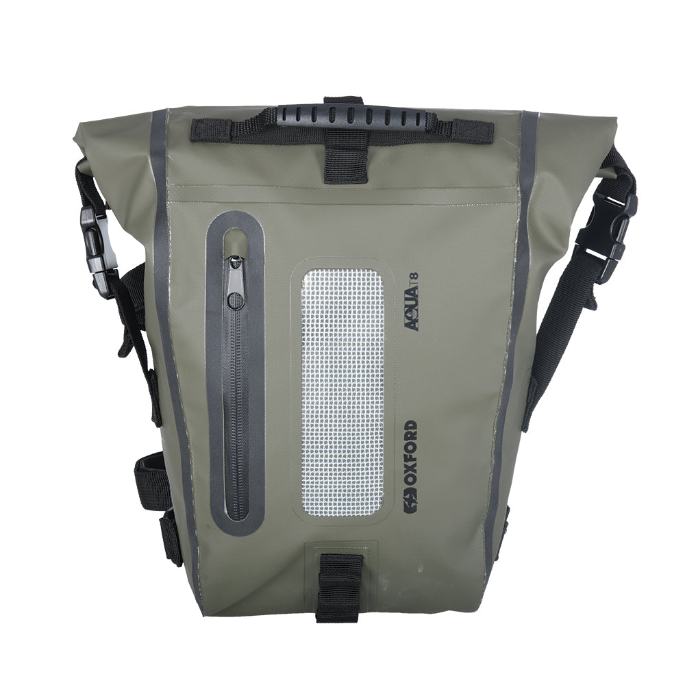 Oxford Aqua T8 Tail Bag Khaki/Black
