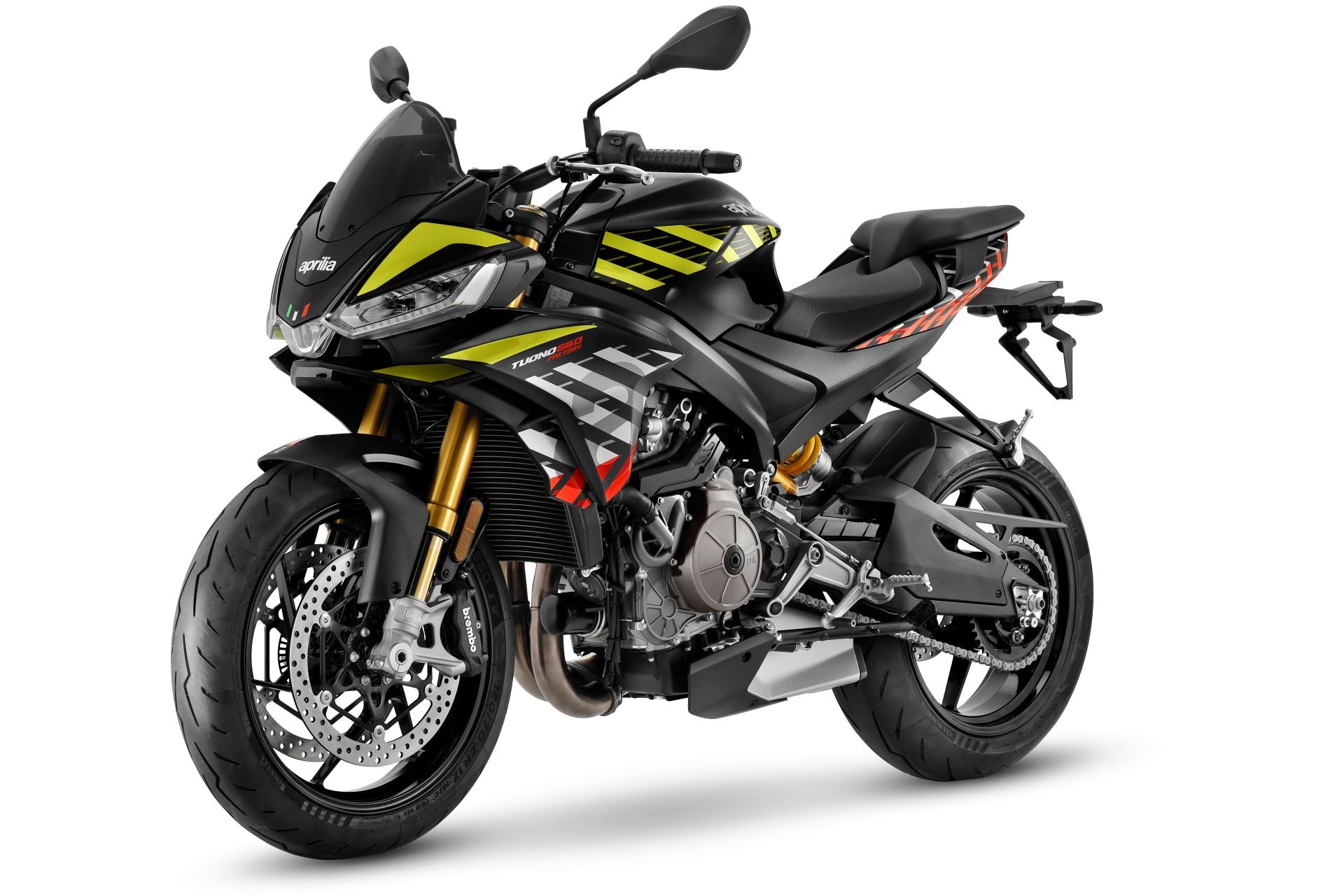 Aprilia Tuono 660 Factory Shakedown Yellow