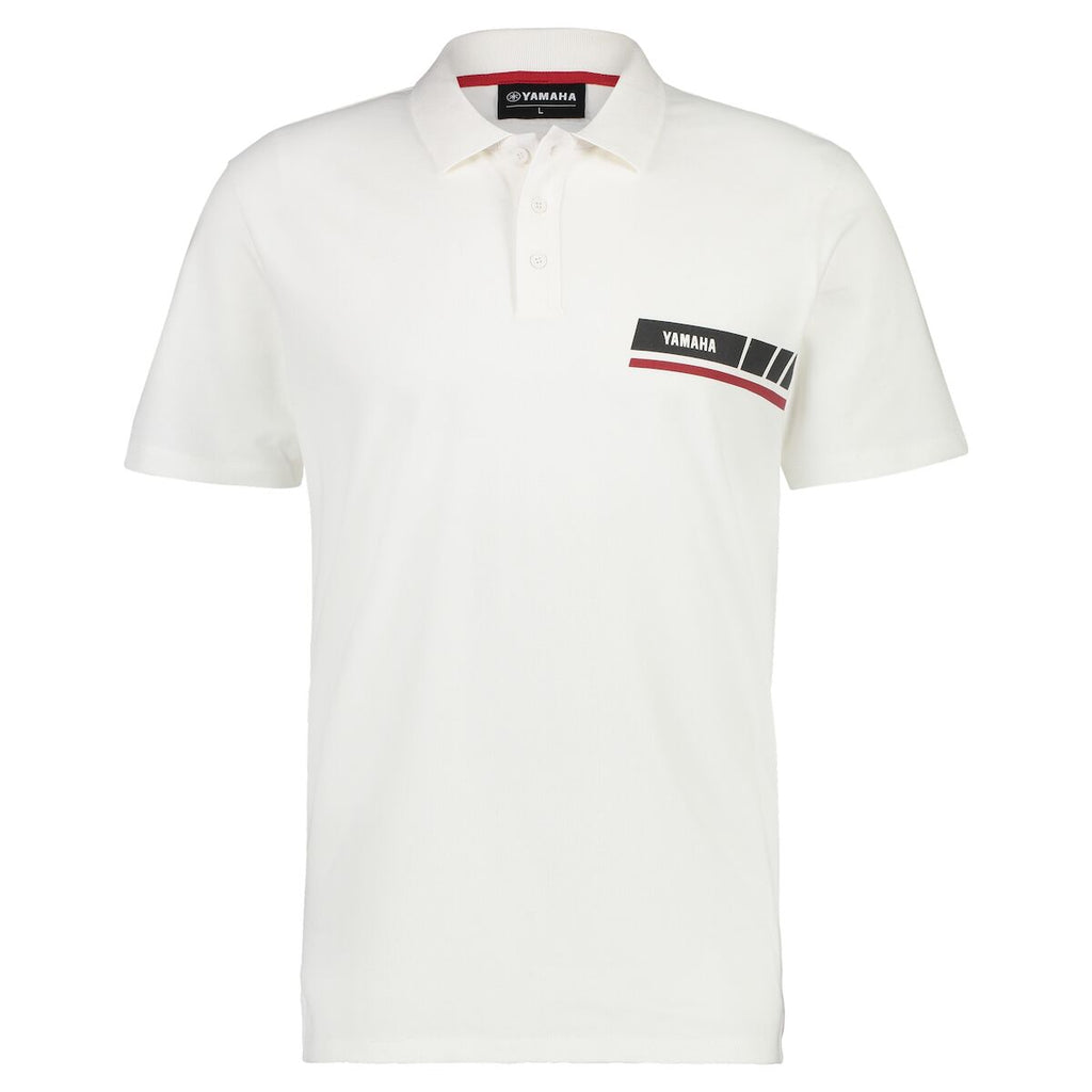 Yamaha Revs Mens Yass Polo White