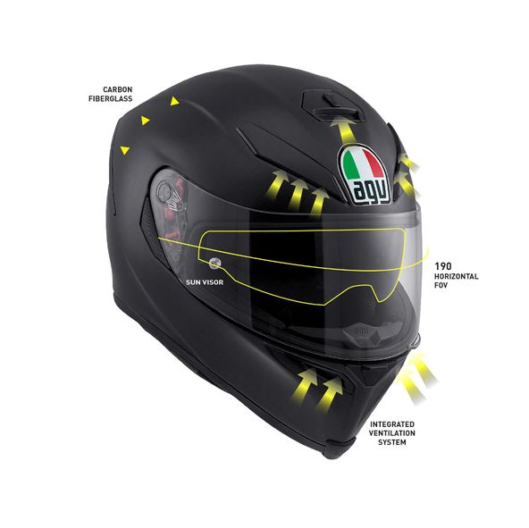 AGV K5-S MATT BLACK HELMET
