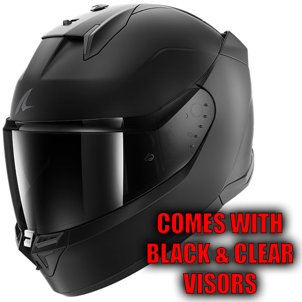 Shark D-Skwal 3 Dark Shadow Mat KMA Motorcycle Helmet