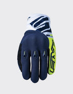 Five E3 Evo Motorcycle Gloves Fluo/Black