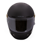 Merlin Revival Vintage Flash Matt Black Motorcycle Helmet