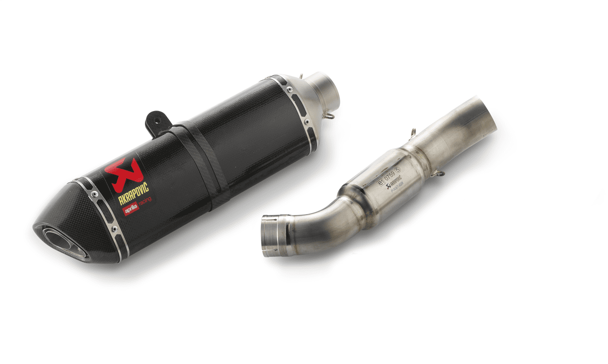 Akrapovic Carbon Fibre Slip-On Exhaust - Aprilia RSV4 RF (Euro 3)