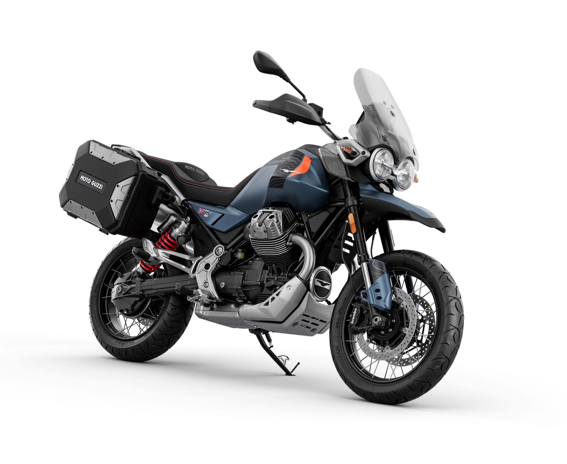 Moto Guzzi V85TT E5+ Travel Blu Zefiro
