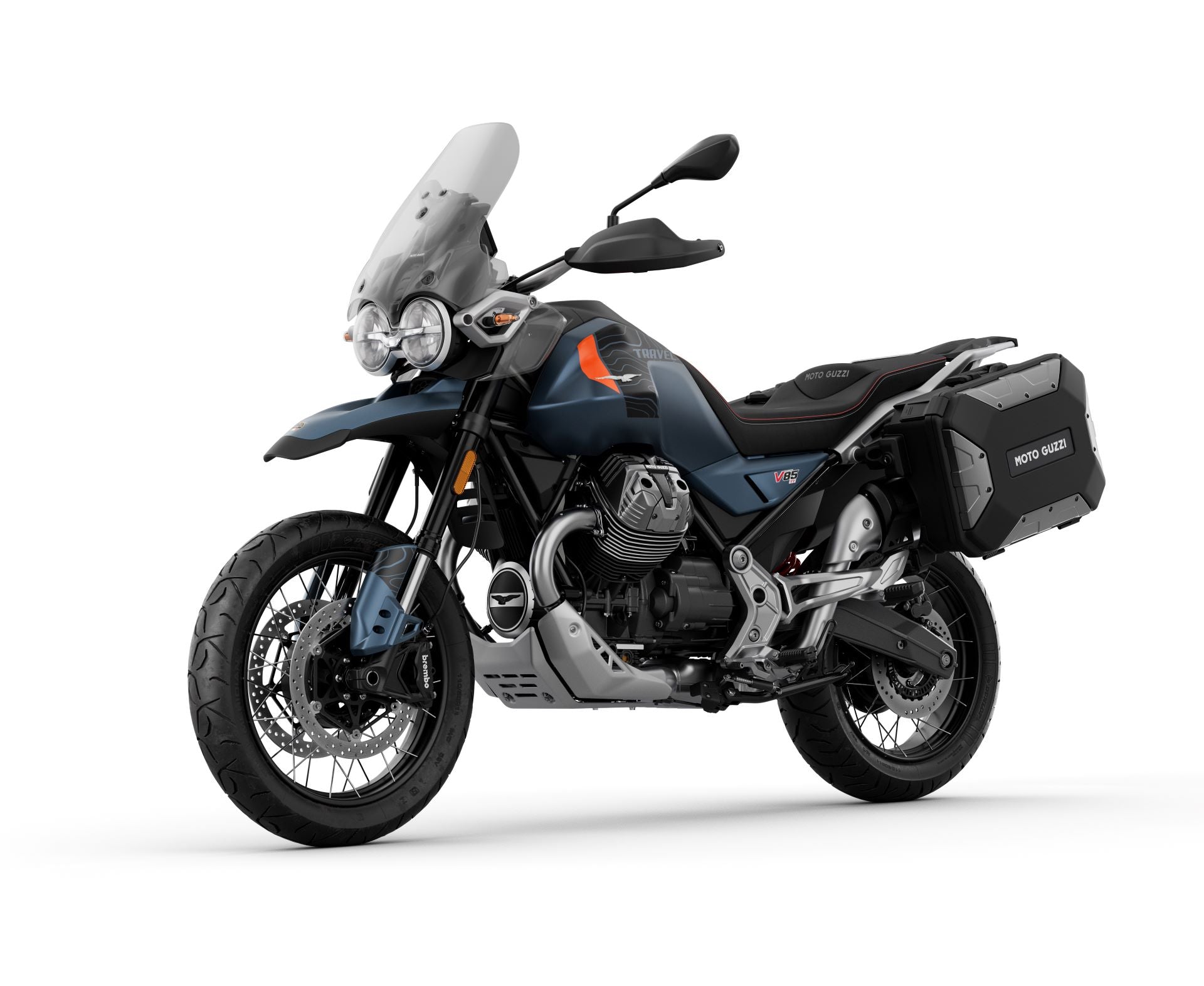 Moto Guzzi V85TT E5+ Travel Blu Zefiro