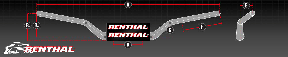 Renthal Road Flat Bars - Various Colours