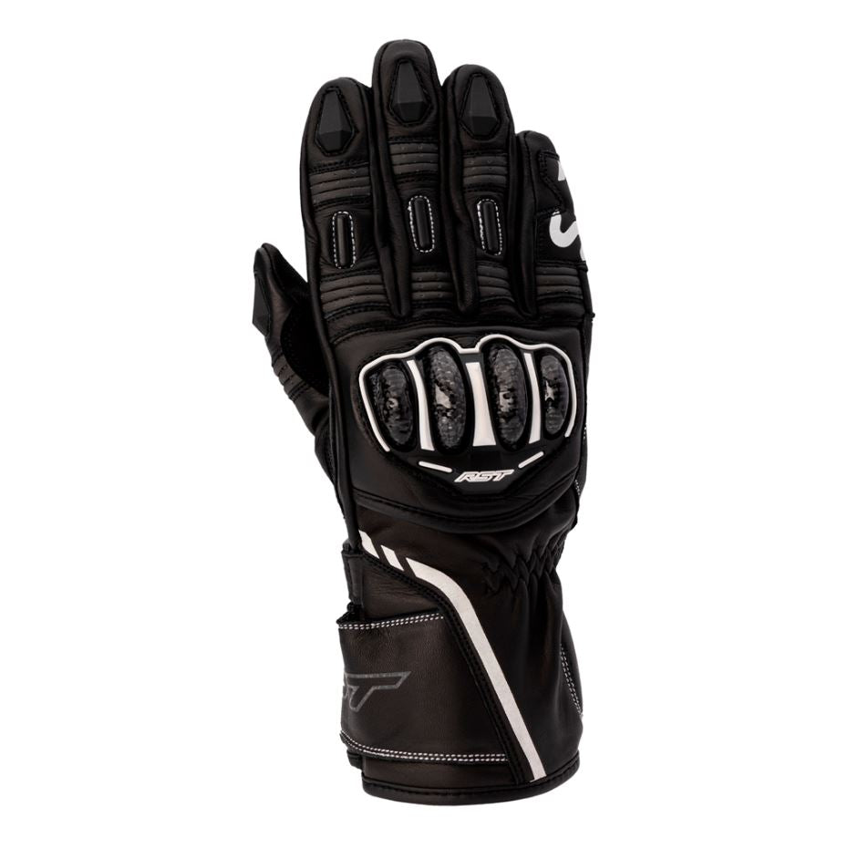 RST S1 CE Ladies Motorcycle Gloves - Black/White