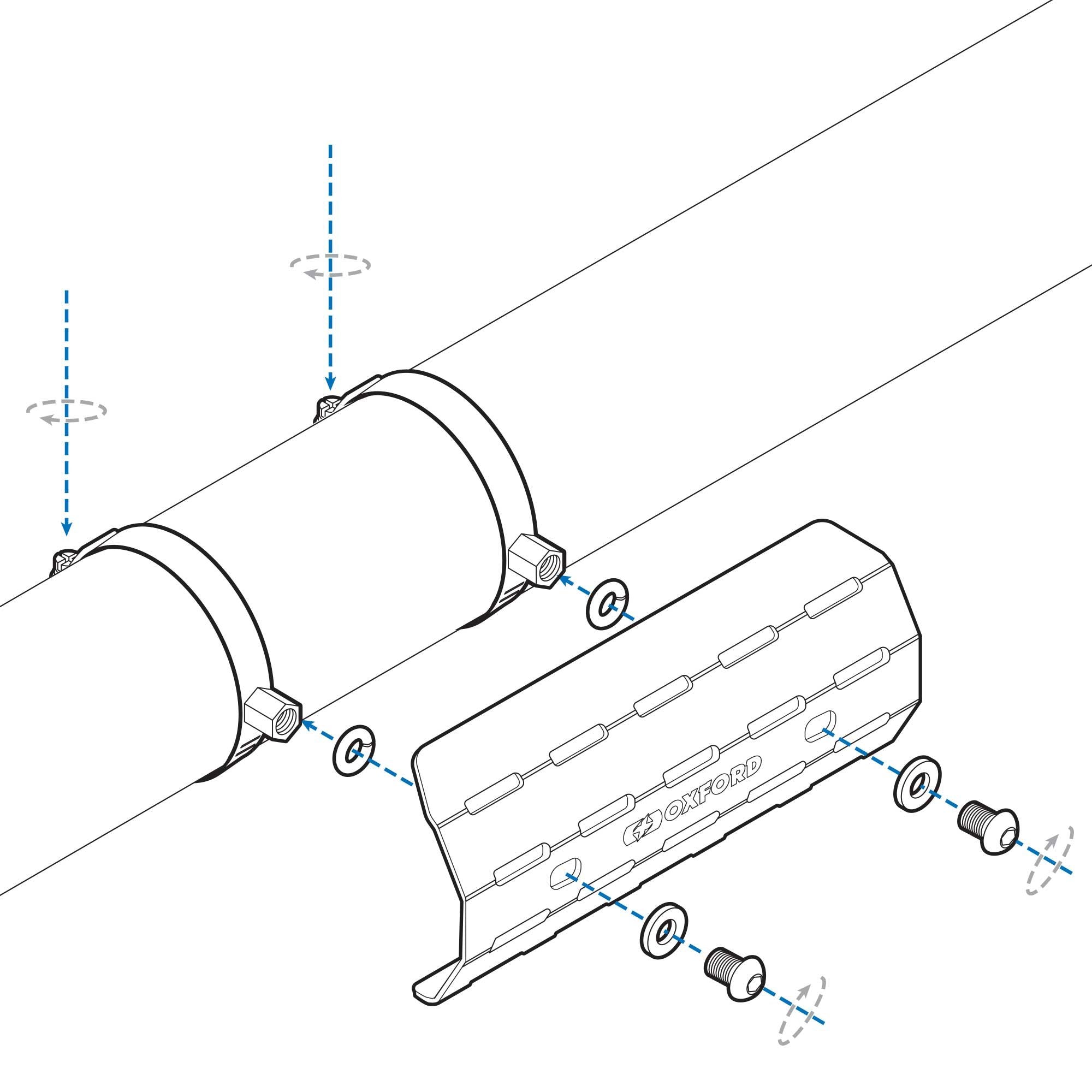Oxford Exhaust Heat Shield - Various Designs
