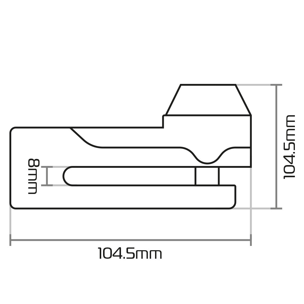 Oxford Titan 10mm Pin Disc Lock