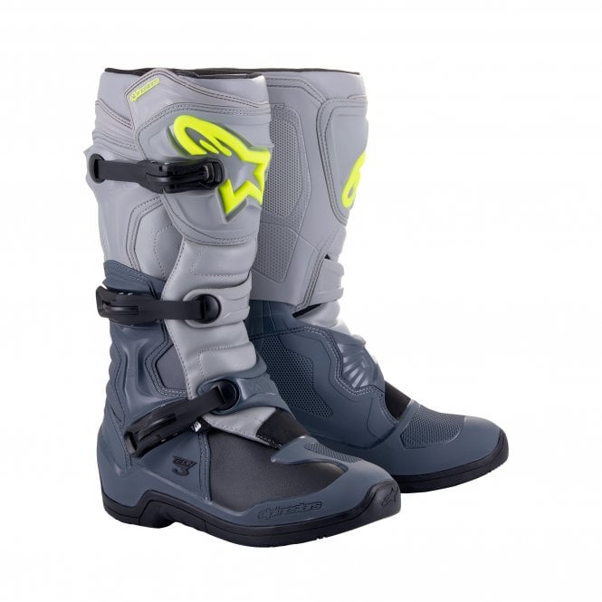 Alpinestars Tech 3 Grey/Fluo Mx Boots