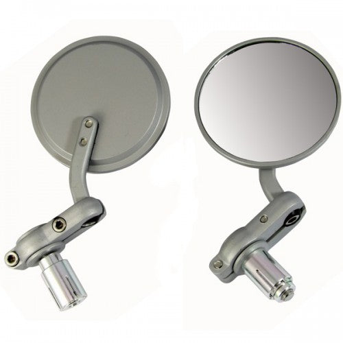 Oxford Silver Bar End Mirrors