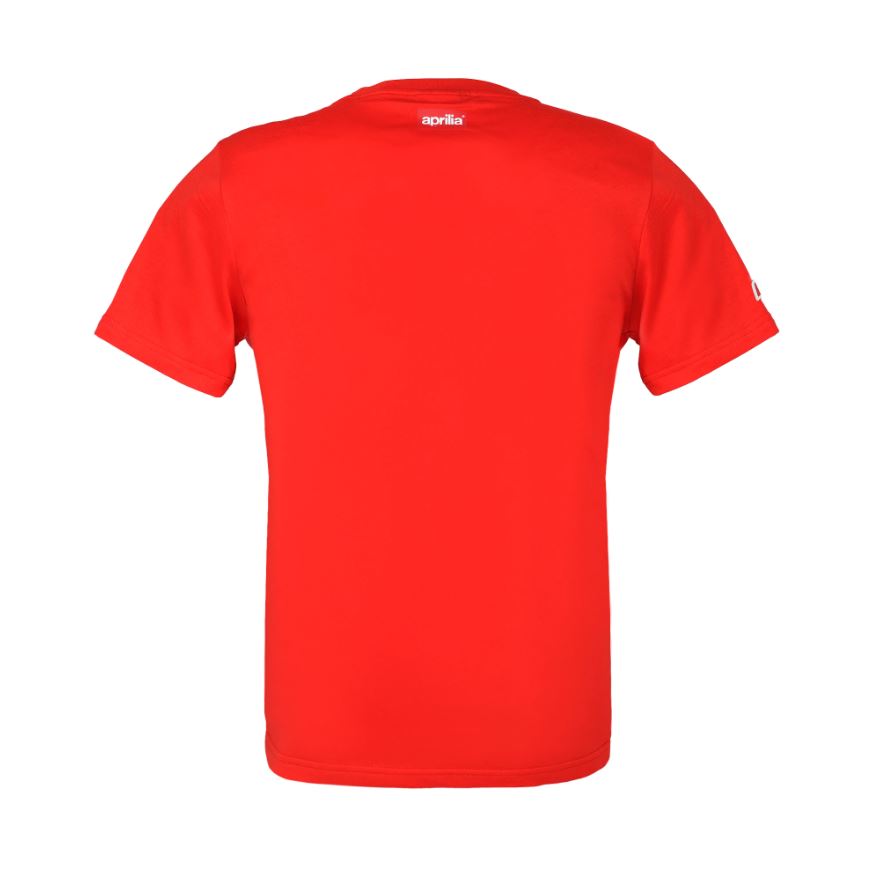 APRILIA WIDE PRINT T-SHIRT – RED