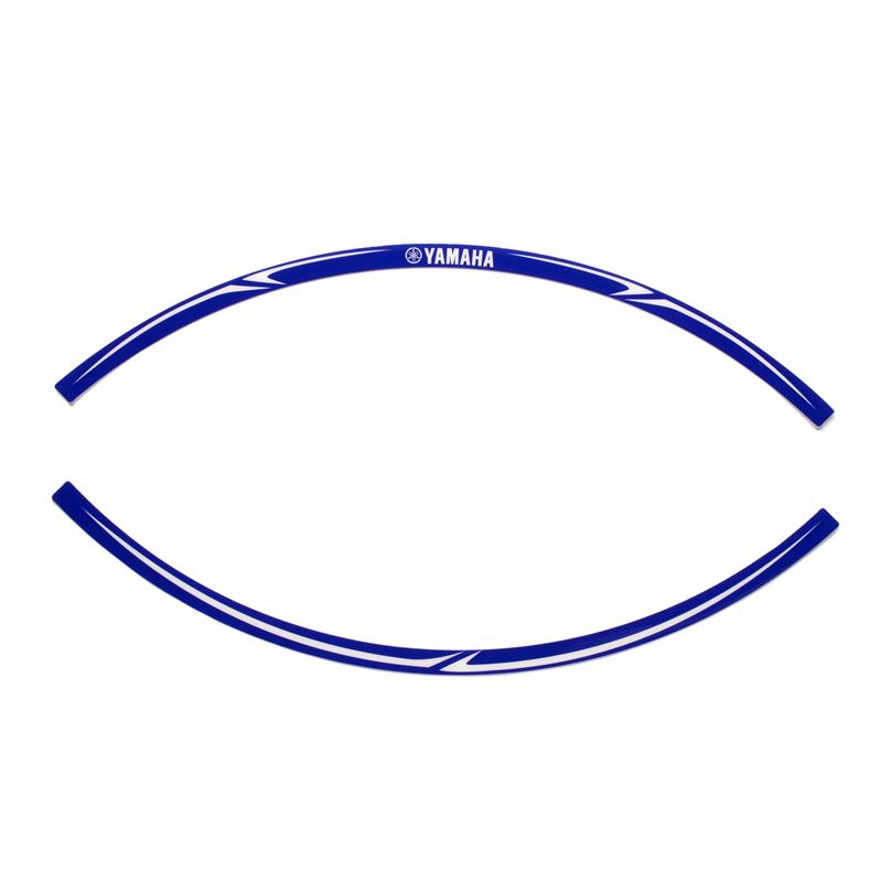 Genuine Yamaha Wheel Rim Stickers 17" Blue Mototechniks