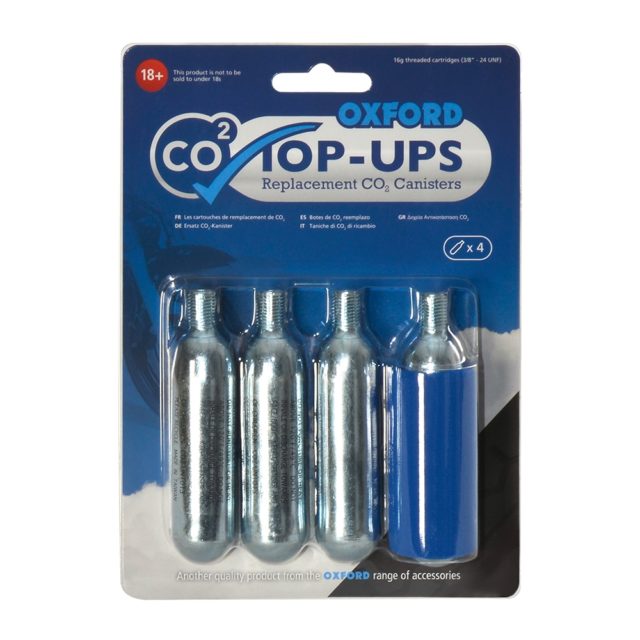 Oxford CO2 Canisters 4 Pack Mototechniks