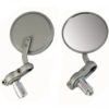 Oxford Silver Bar End Mirrors - Image 2