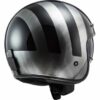 LS2 OF601 Bob Lines Black Jeans Open Face Motorcycle Helmet - Image 2