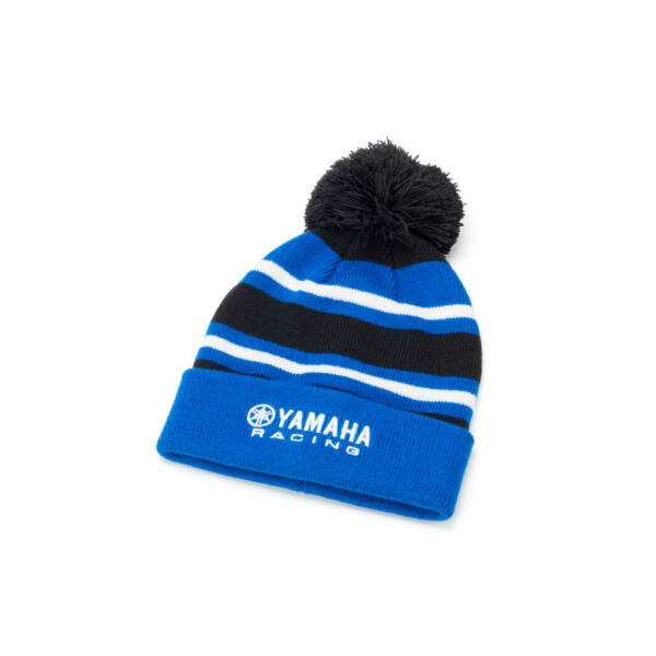 YAMAHA KIDS PADDOCK BLUE KEEL POMPOM BEANIE