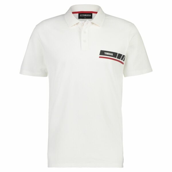 Yamaha REVS Mens Yass Polo WHITE
