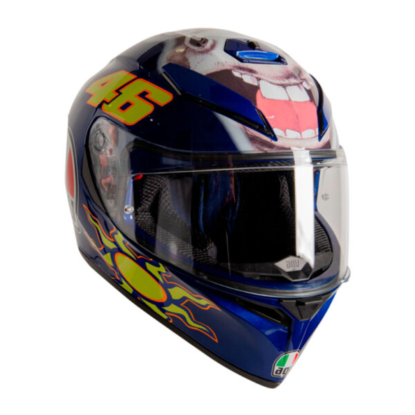 AGV K3 SV-S BLUE AND YELLOW DONKEY HELMET