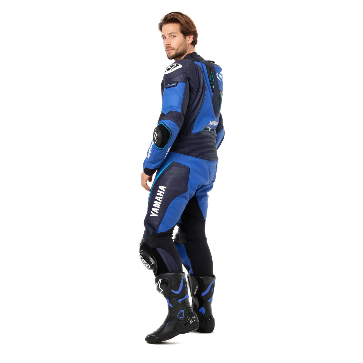 YAMAHA R SERIES LEATHER MOTORCYCLE RACING SUIT