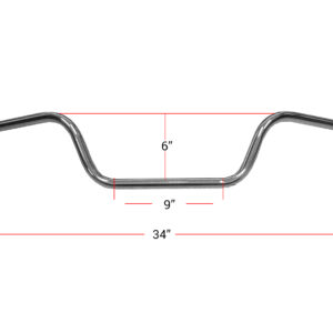 7/8" CHROME WESTERN 6" RISE HANDLEBAR
