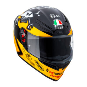 AGV K1 GUY MARTIN YELLOW AND BLACK MOTORCYCLE HELMET