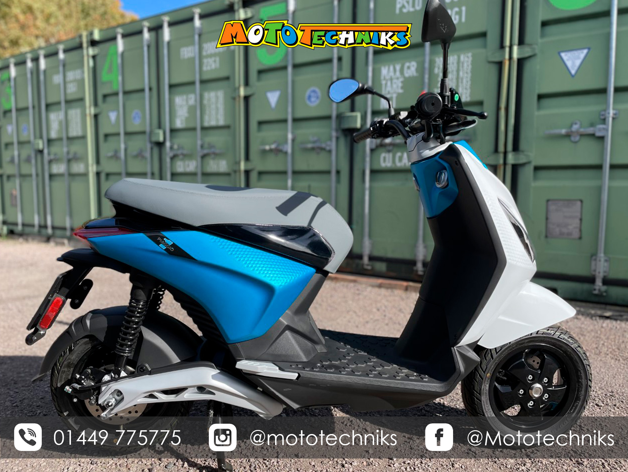 Solskoldning Geologi meddelelse PIAGGIO 1 E5 ARTIC MIX ELECTRIC SCOOTER - Mototechniks