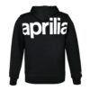 APRILIA WIDE PRINT FLEECE HOODIE – BLACK