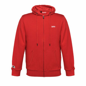 APRILIA WIDE PRINT FLEECE HOODIE – RED