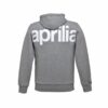 APRILIA WIDE PRINT FLEECE HOODIE – GREY