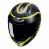 HJC C10 Elie MC3HSF Yellow Motorcycle Helmet - Image 2