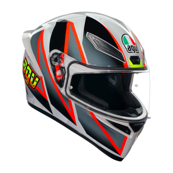 AGV K1 GREY RED AND BLACK HELMET