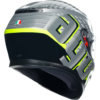 AGV K3 FORTIFY GREY/FLUO MOTORCYCLE HELMET - Image 6