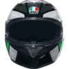 AGV K3 WING BLACK/ITALY MOTORCYCLE HELMET - Image 7