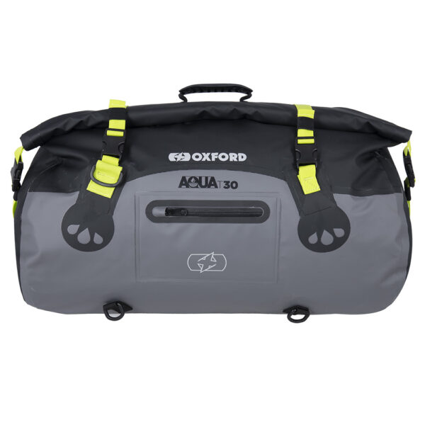 OXFORD AQUA T-30 ROLL BAG BLACK/GREY/FLUO