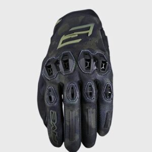 FIVE STUNT EVO2 MOTORCYCLE GLOVES KHAKI/CAMO