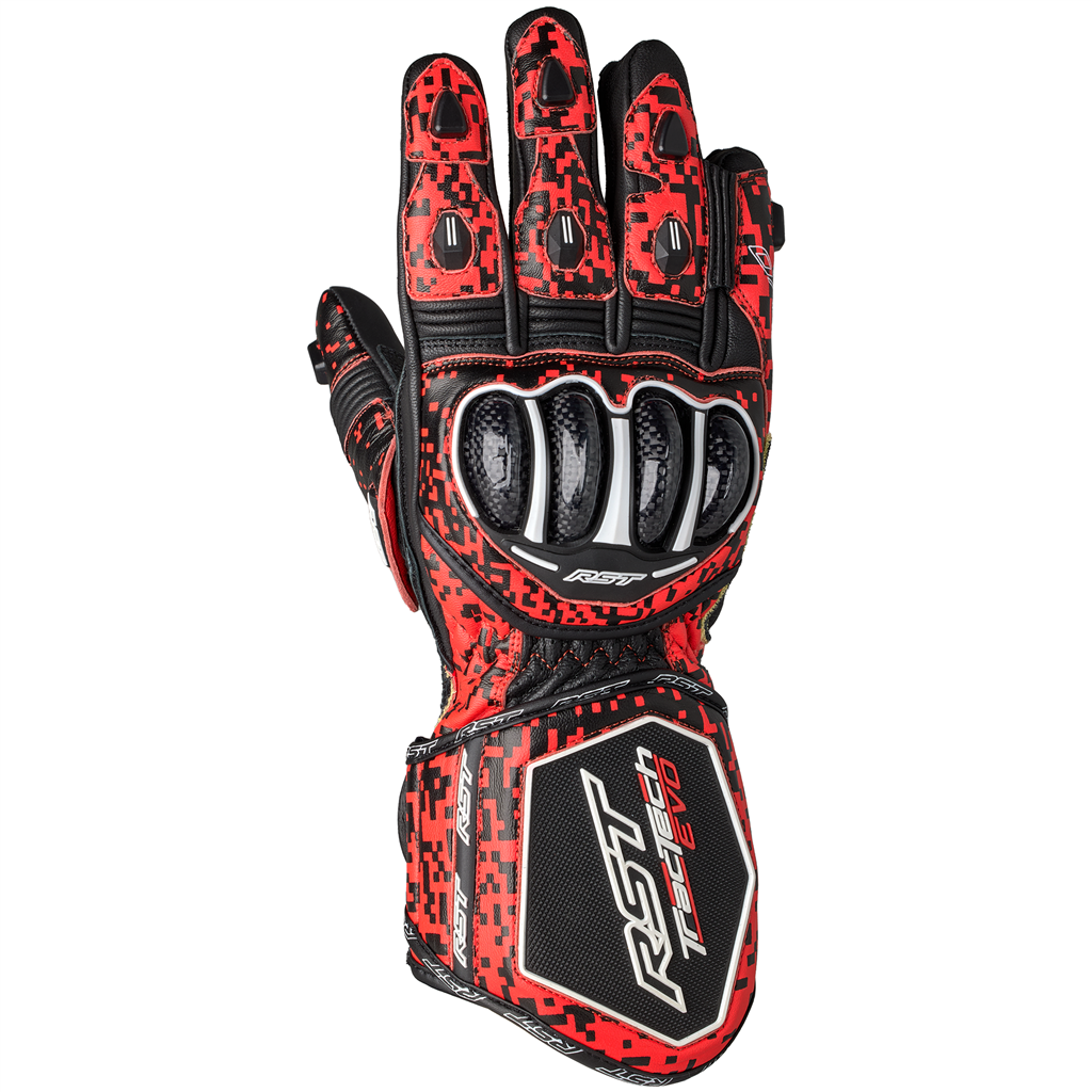 Red and black motorcycle gloves store