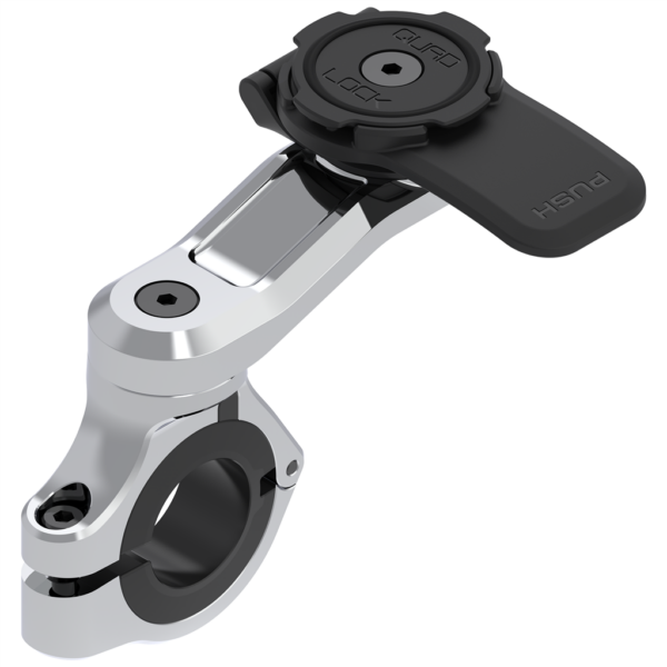 Quadlock Chrome Motorcycle Handlebar Mount Pro