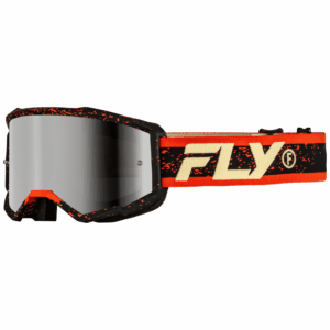 Fly Racing Zone Black & Red MX Goggles